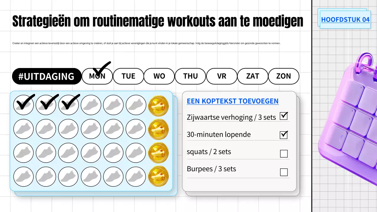 witte trendy routine trainingsgewoonten gids