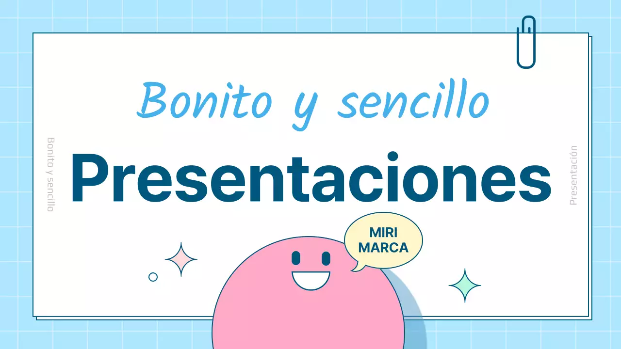 Un bonito puesto de presentación personal en blanco y azul