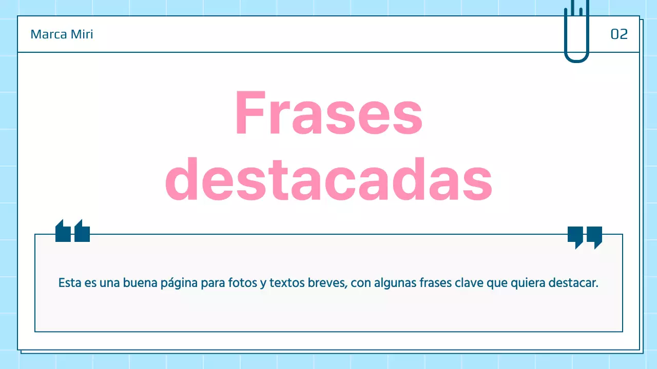 Un bonito puesto de presentación personal en blanco y azul