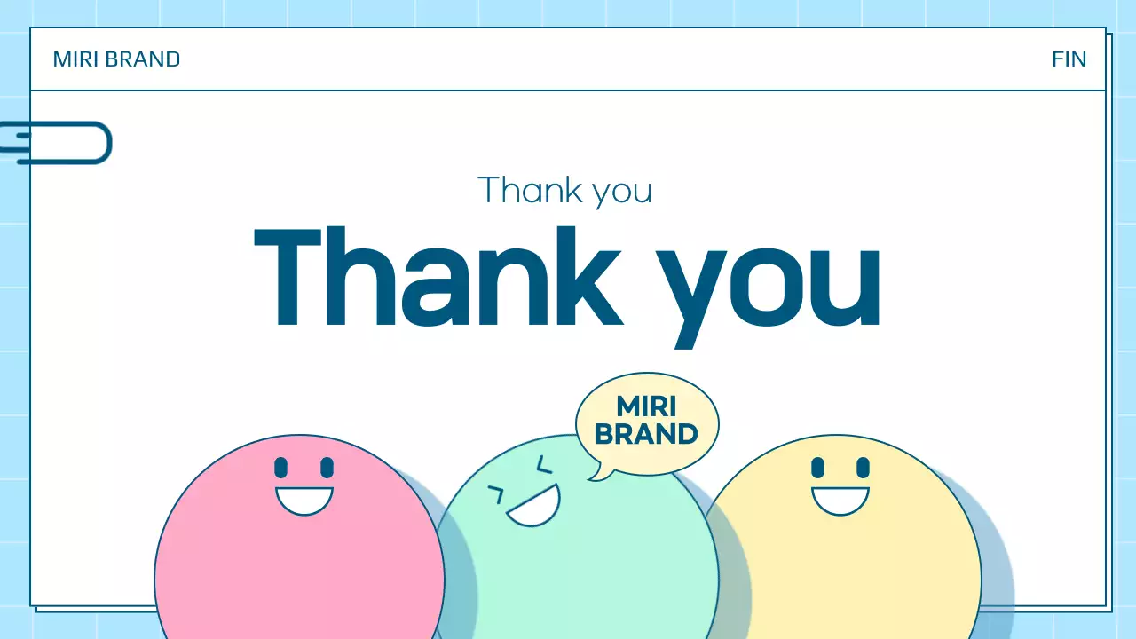 A cute personal presentation post in white and blue