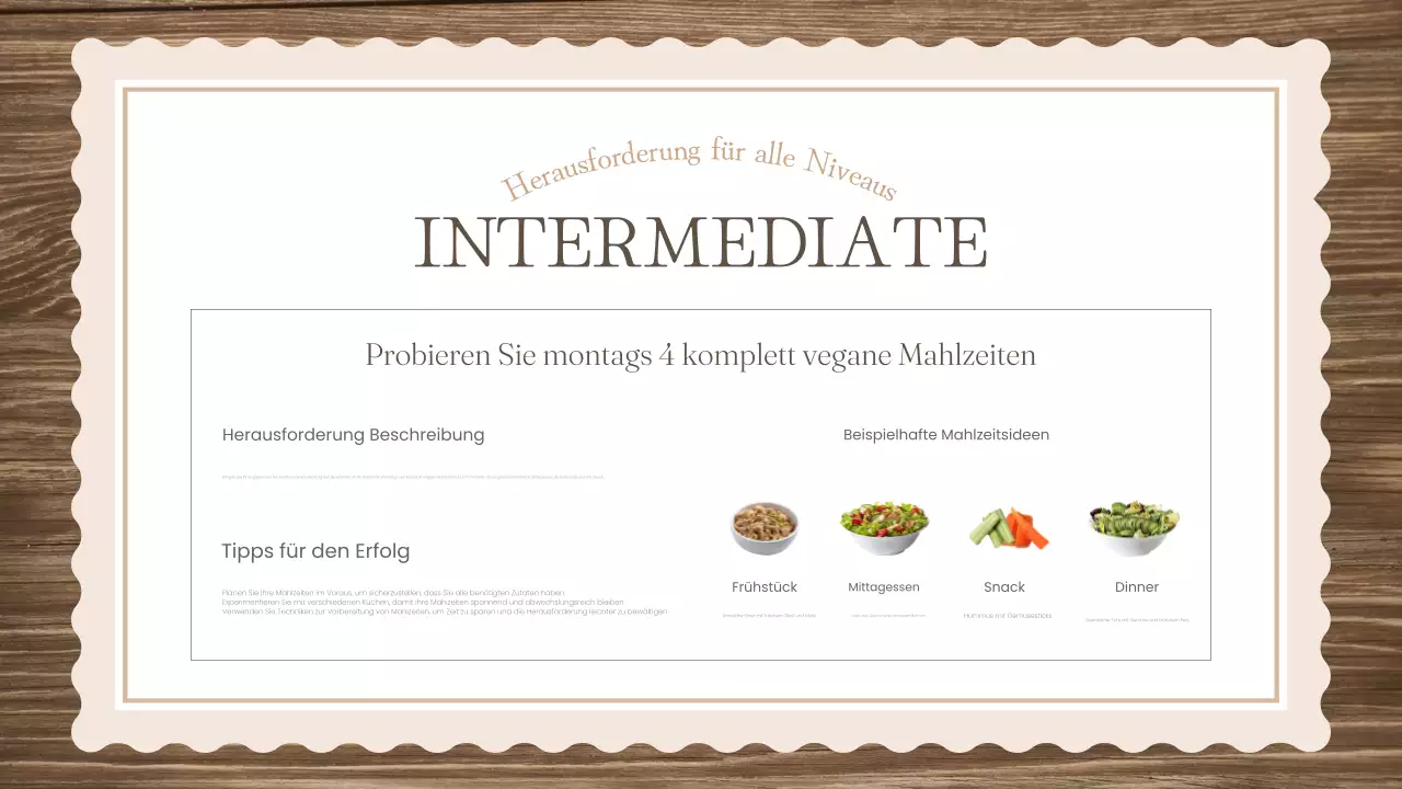 Das klassische braune und grüne Lehrmaterial für den fleischlosen Montag