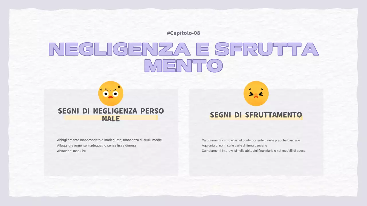 Una bella presentazione della violenza domestica in viola e azzurro