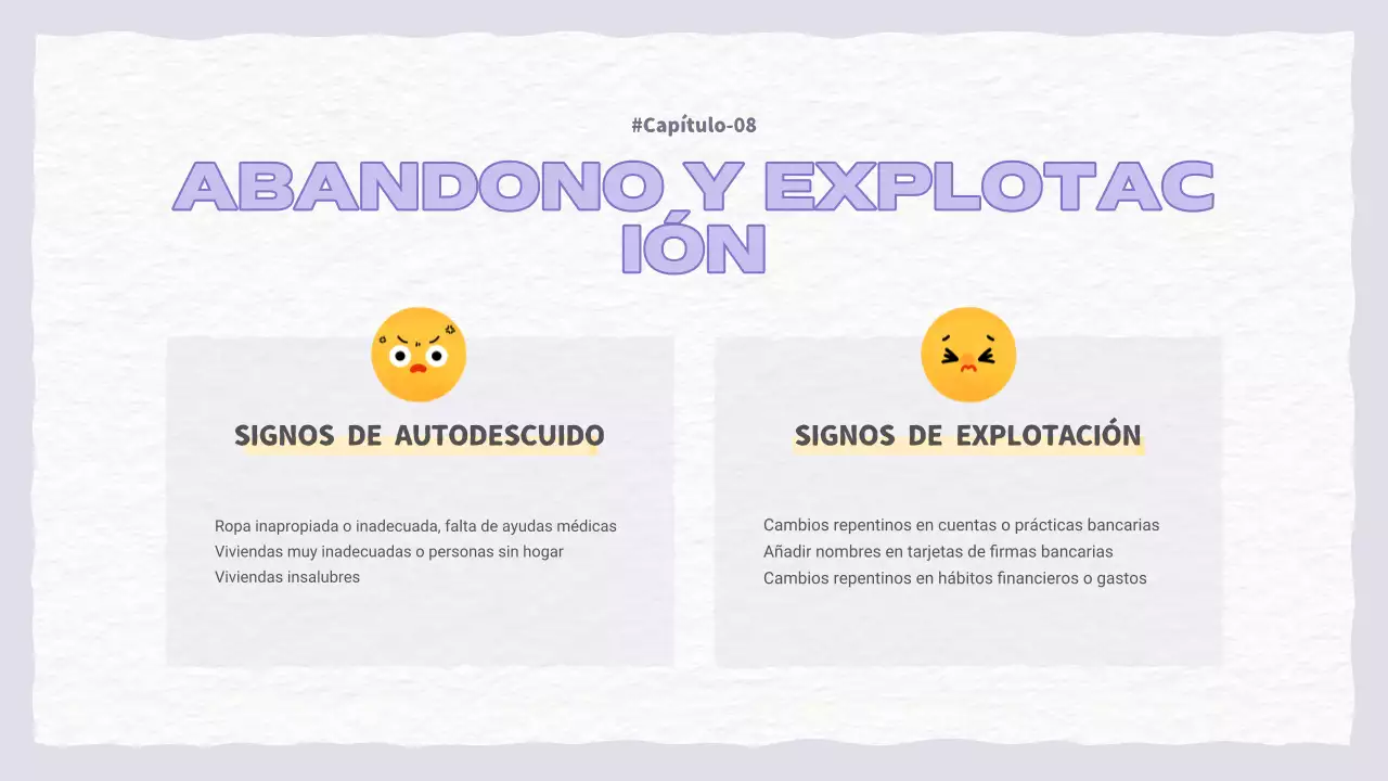 Una bonita presentación morada y azul claro sobre la violencia doméstica