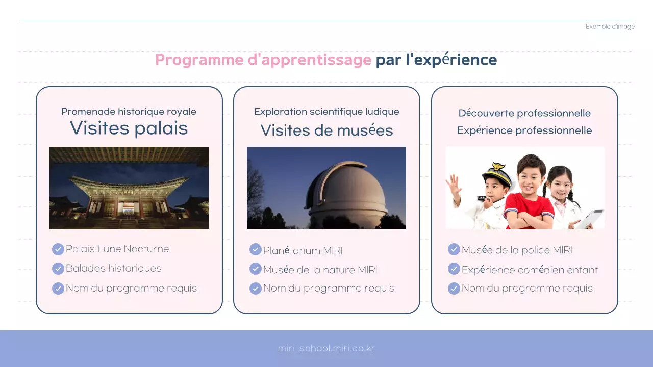 Guide du programme du centre de soutien à l'apprentissage simple de Pink et Bora