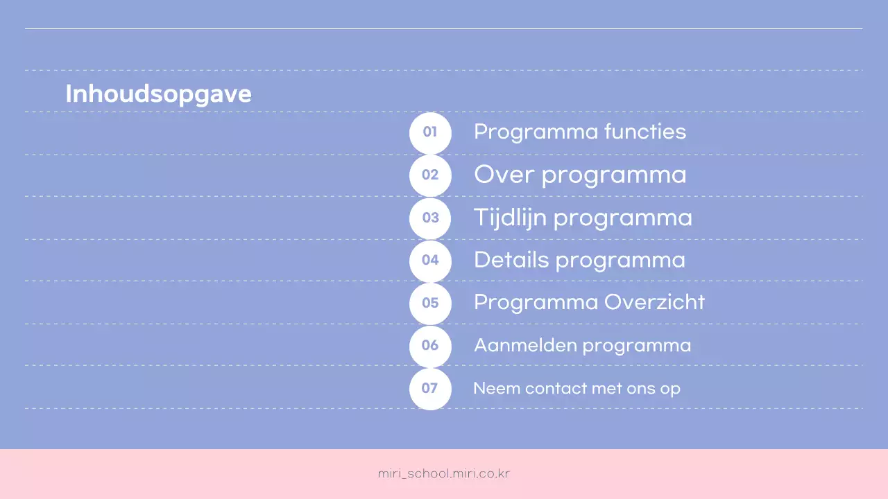 Pink en Bora's Eenvoudige Leerondersteuning Centrum Programmagids