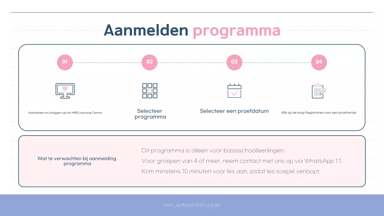 Pink en Bora's Eenvoudige Leerondersteuning Centrum Programmagids