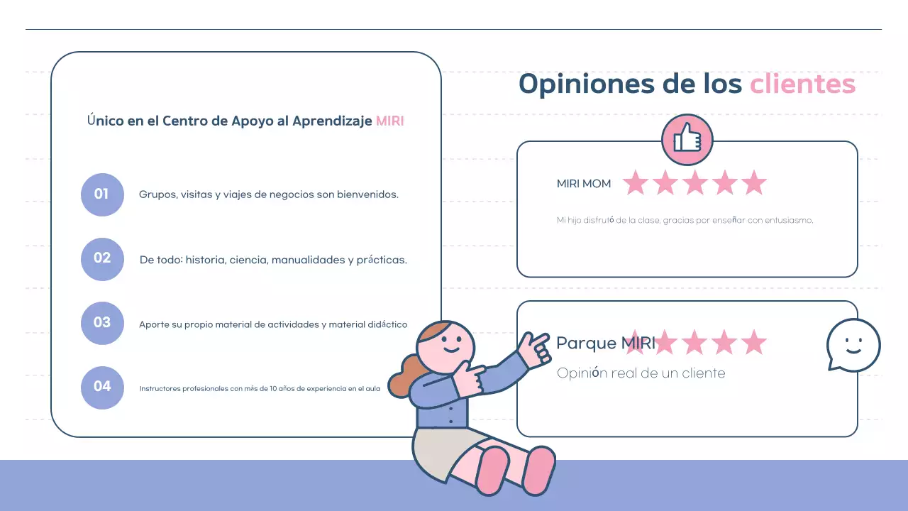 Guía del programa del Centro de Apoyo al Aprendizaje Simple de Pink y Bora