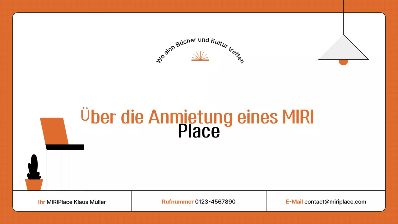 Ein Leitfaden für die Anmietung eines orangefarbenen Retro-Lokals