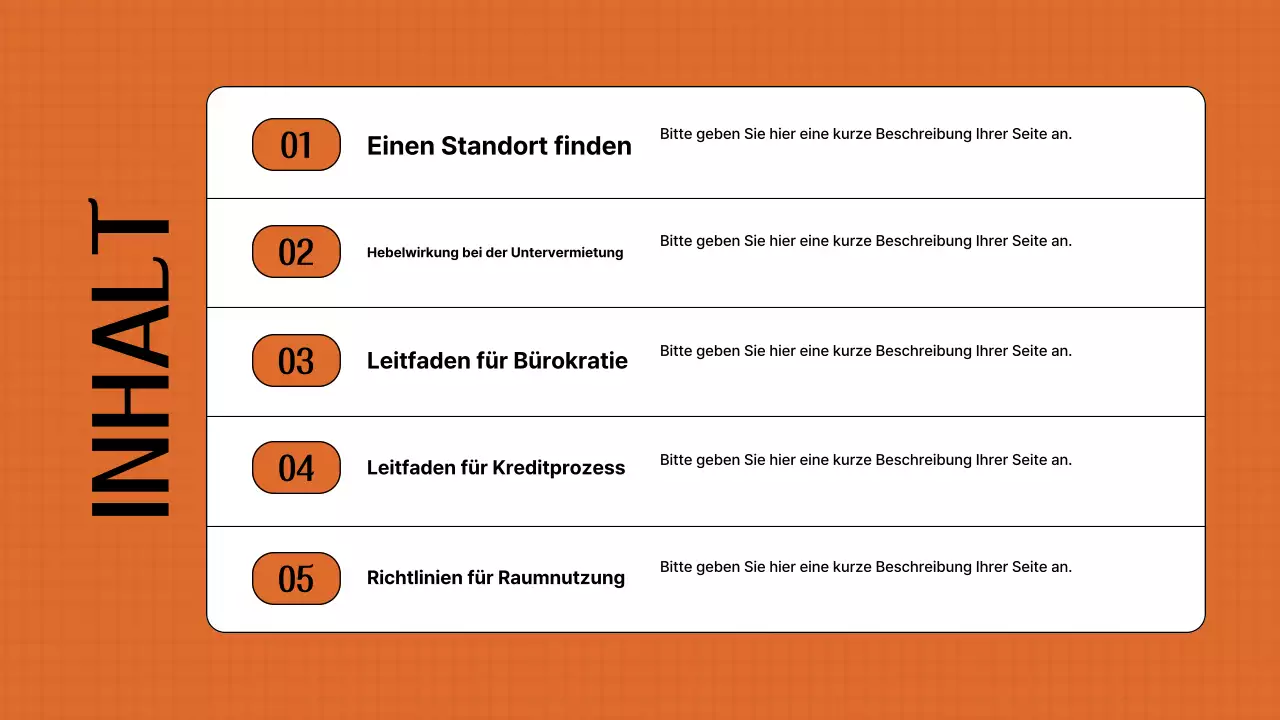 Ein Leitfaden für die Anmietung eines orangefarbenen Retro-Lokals