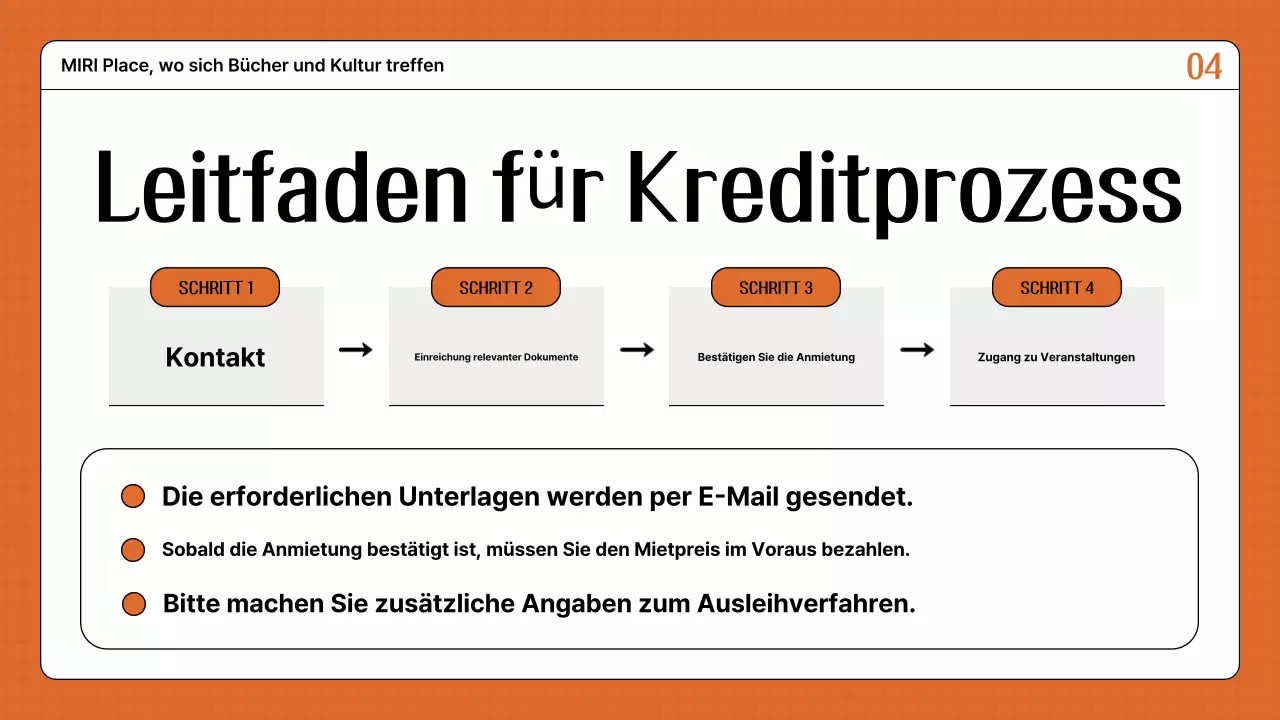 Ein Leitfaden für die Anmietung eines orangefarbenen Retro-Lokals