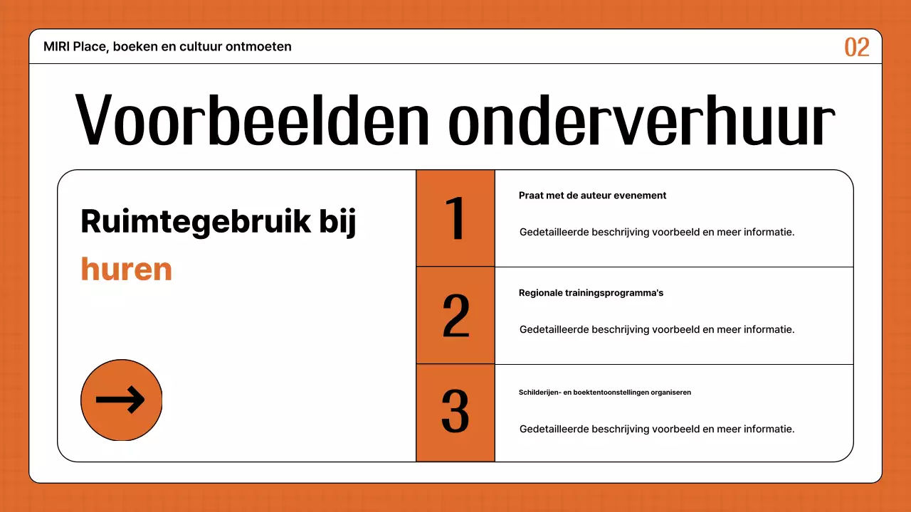 Een gids voor het huren van een oranje en retro locatie