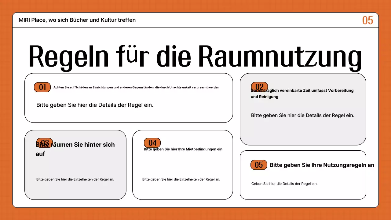 Ein Leitfaden für die Anmietung eines orangefarbenen Retro-Lokals