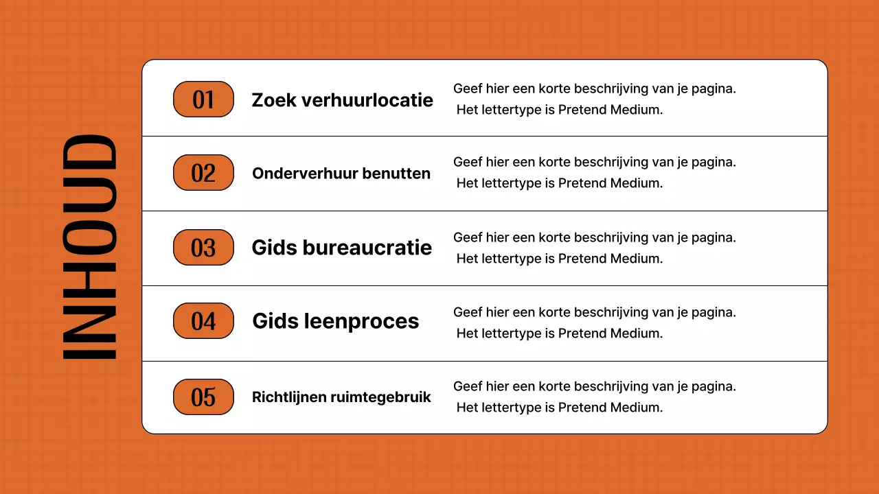 Een gids voor het huren van een oranje en retro locatie