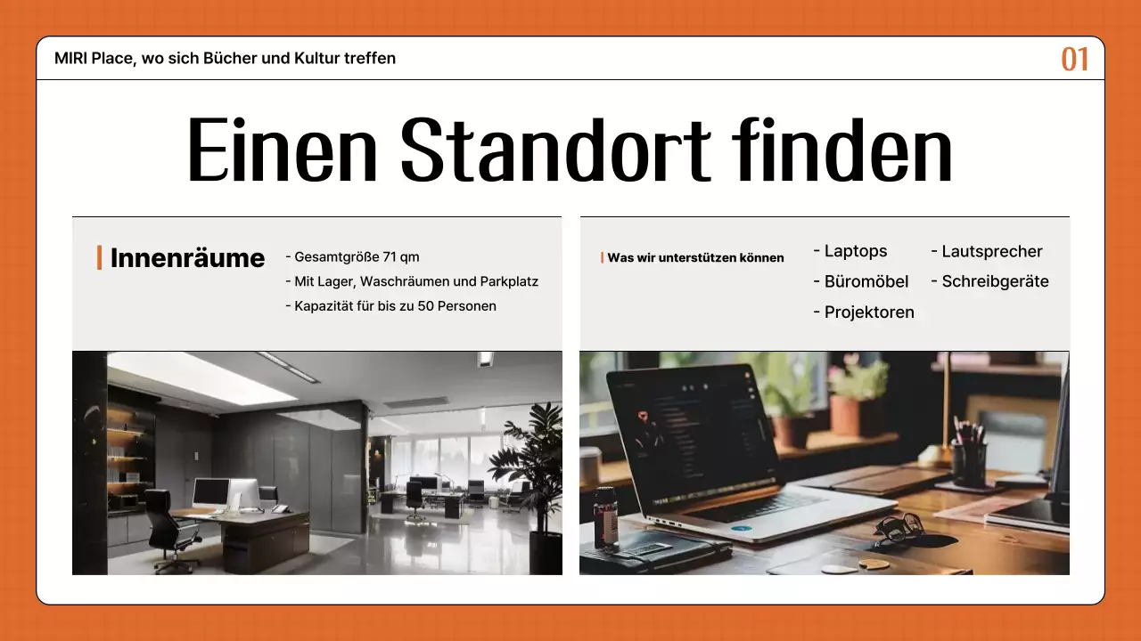 Ein Leitfaden für die Anmietung eines orangefarbenen Retro-Lokals