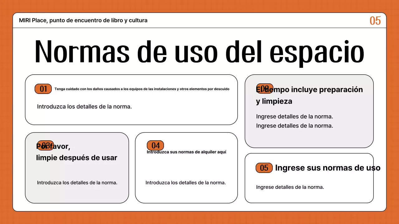 Guía para contratar un local naranja y retro