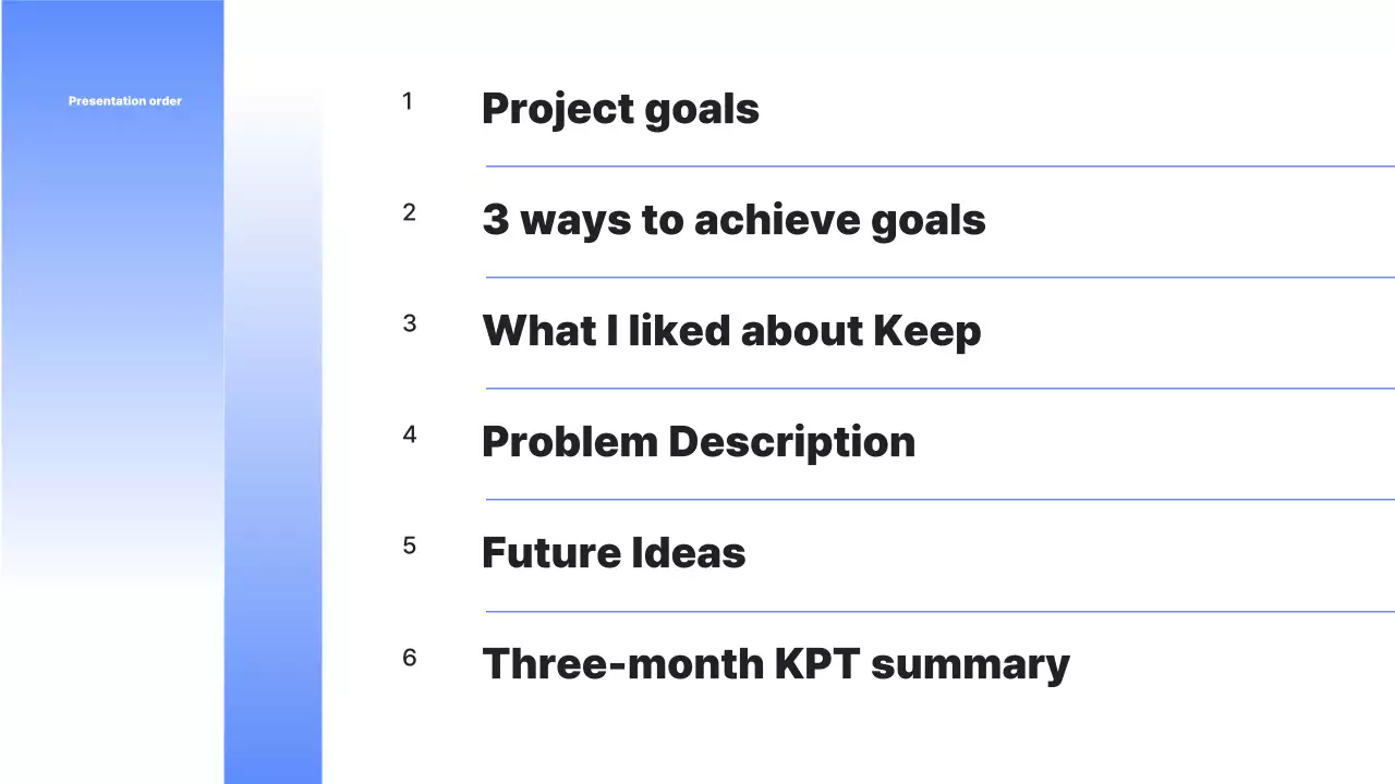 A KPT Retrospective on Blue's Simple Project KPT