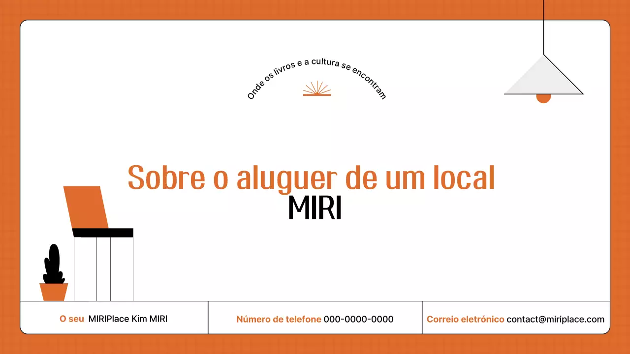 Um guia para contratar um espaço laranja e retro