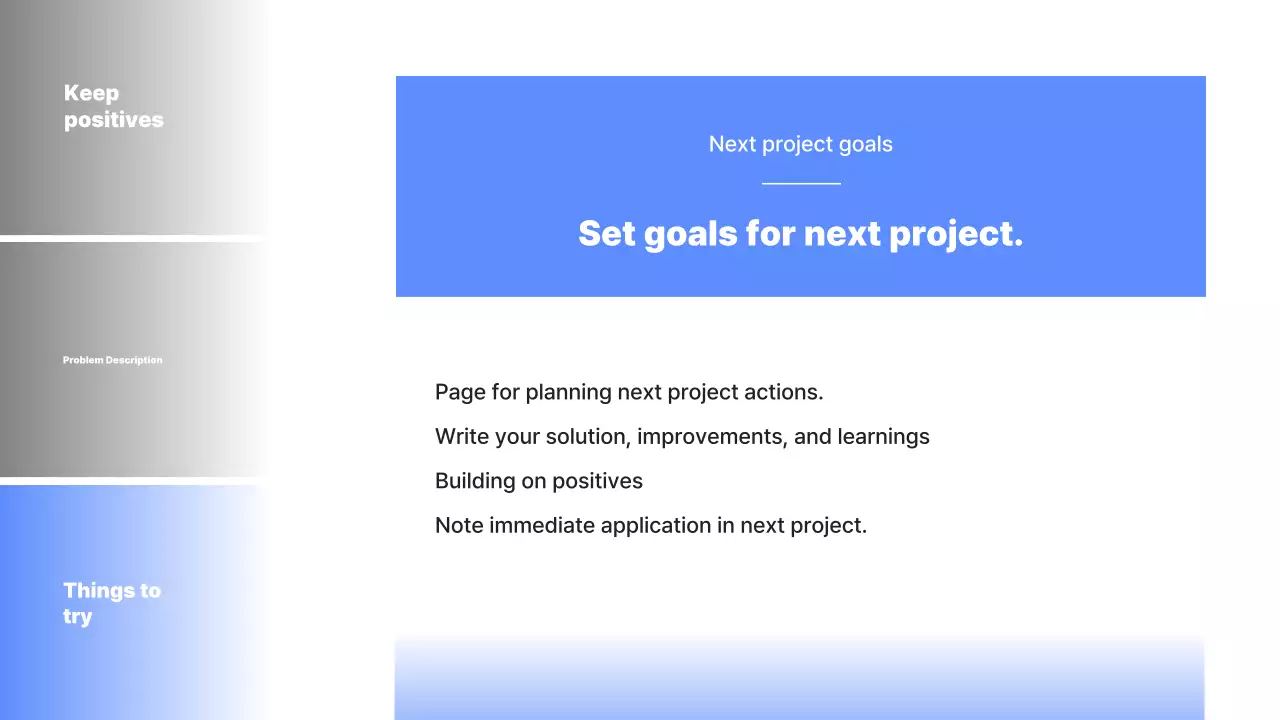 A KPT Retrospective on Blue's Simple Project KPT