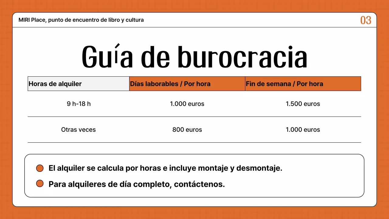 Guía para contratar un local naranja y retro