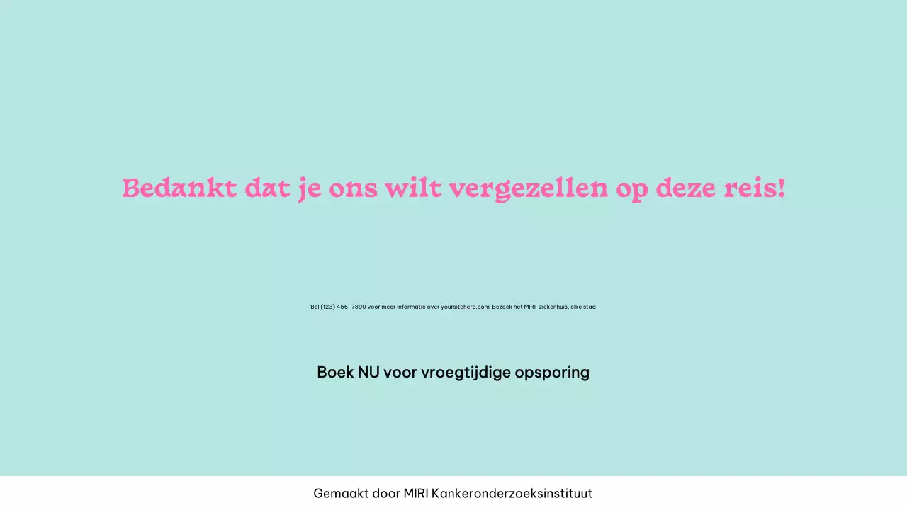 Pink and Mint Pop Pink Ribbon Day-campagne