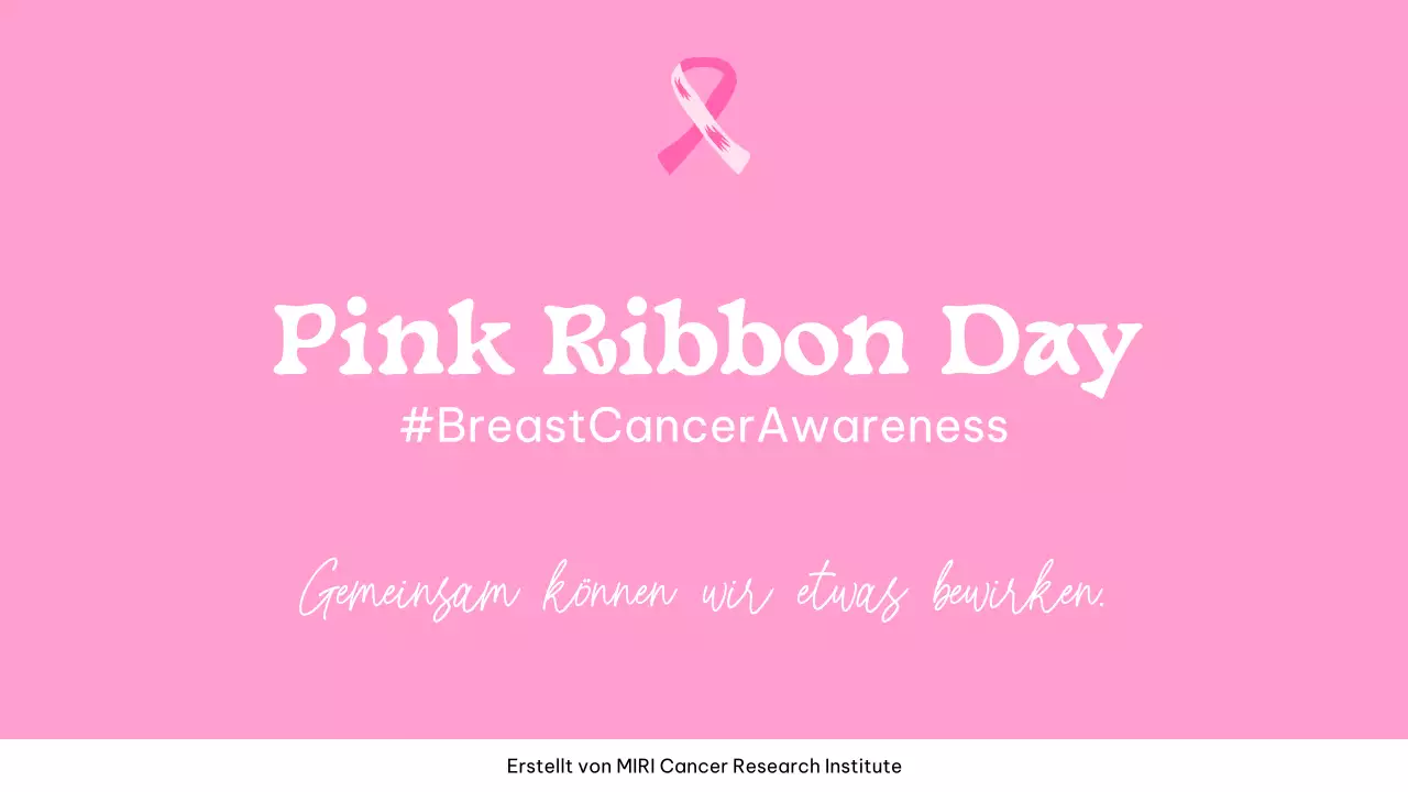 Pink und Mint Pop Kampagne zum Pink Ribbon Day