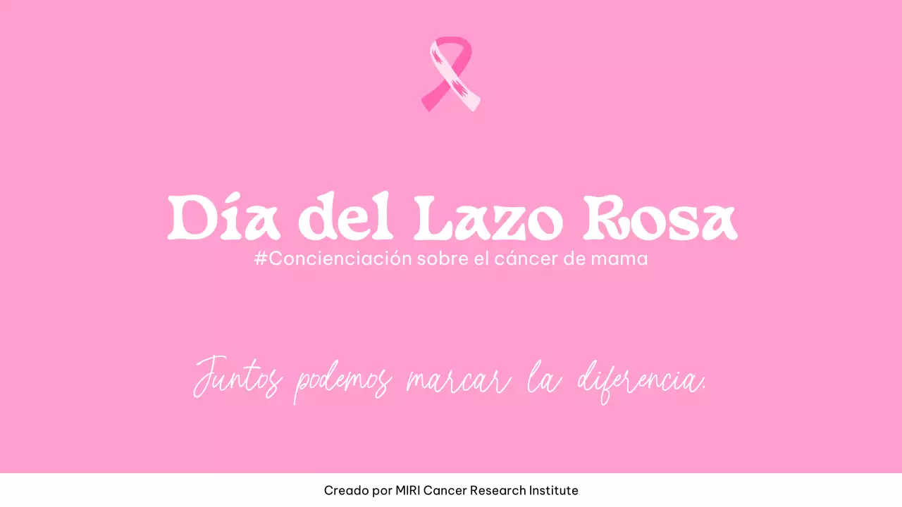 Campaña del Día del Lazo Rosa Rosa y Menta Pop