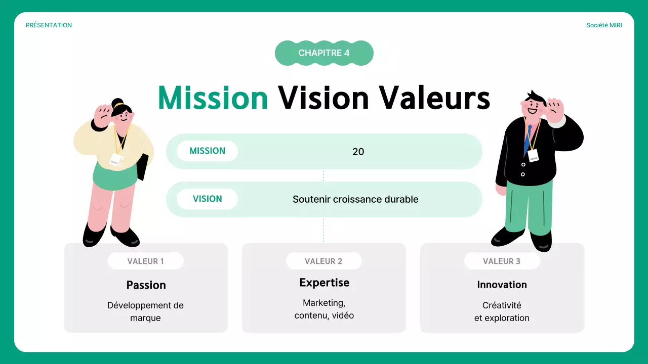 Guide de la culture d'entreprise simple livre en vert et menthe