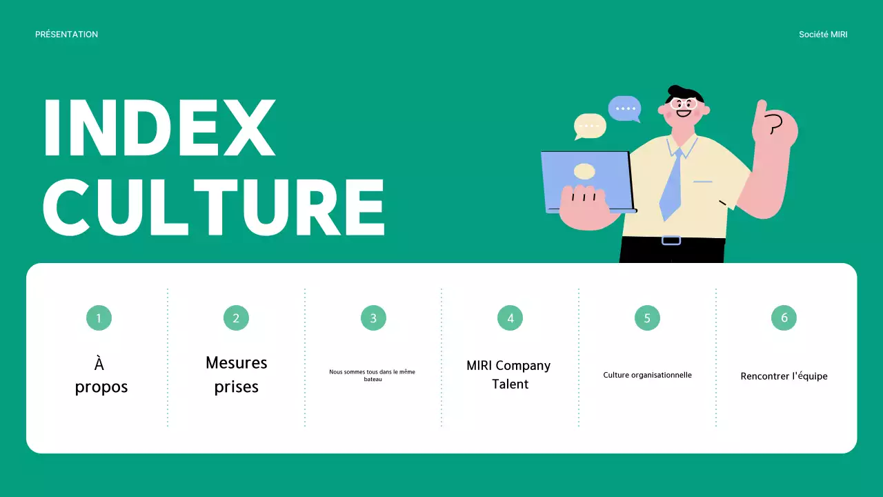 Guide de la culture d'entreprise simple livre en vert et menthe