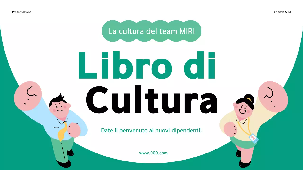 Una guida alla cultura aziendale semplice libro in verde e menta