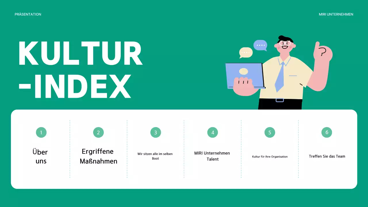 Ein Leitfaden für die einfache Unternehmenskultur Buch in grün und mint