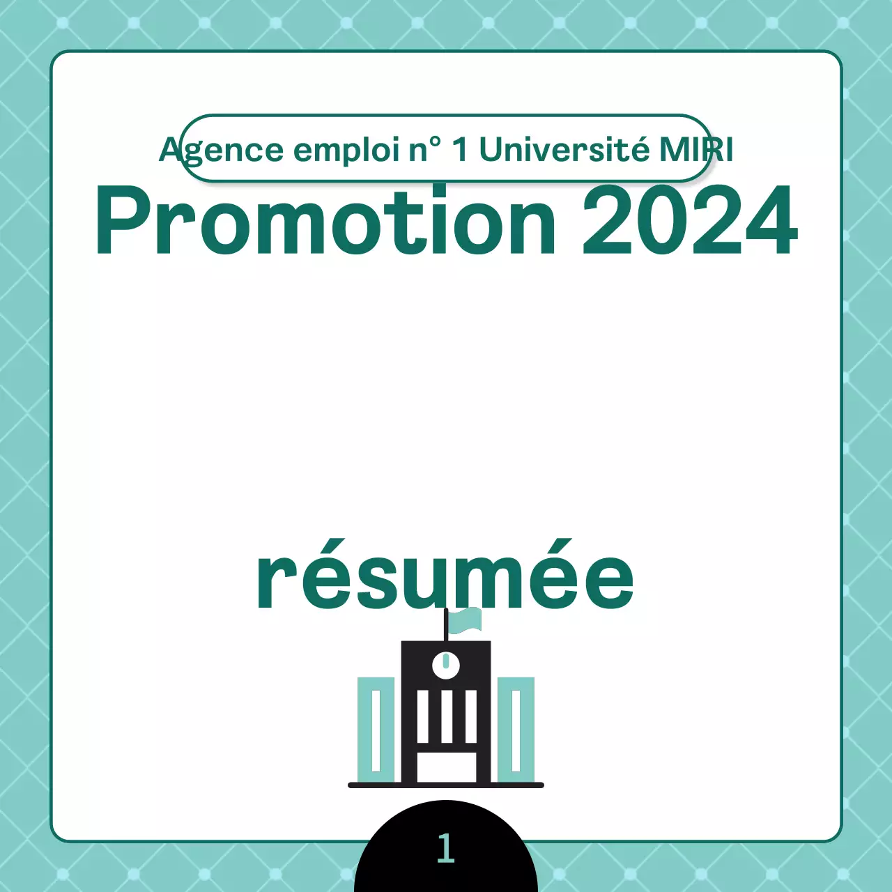 Un avis de recrutement universitaire propre et de couleur menthe