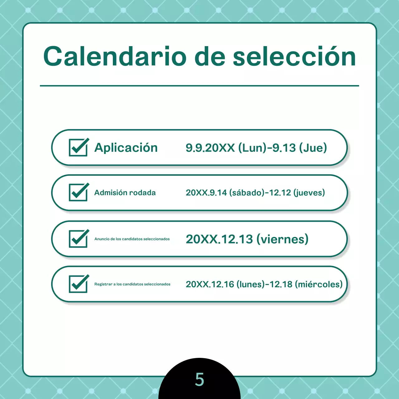 Un anuncio de contratación universitaria limpio y de color menta