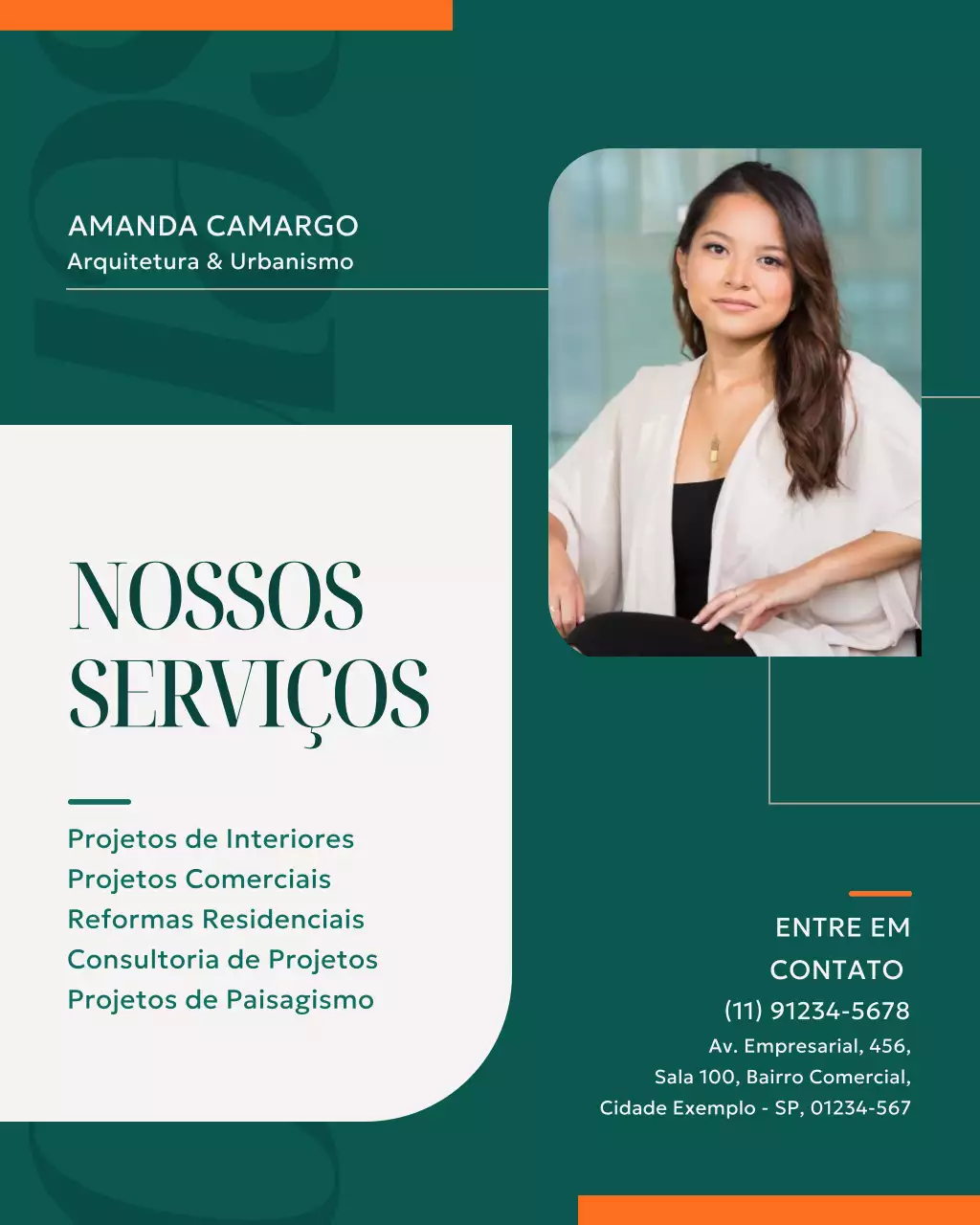 Publicação do Instagram sobre o Serviço de Arquitetura Moderna Verde