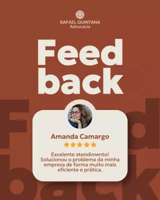 Postagem de depoimento do Brown Modern no Instagram