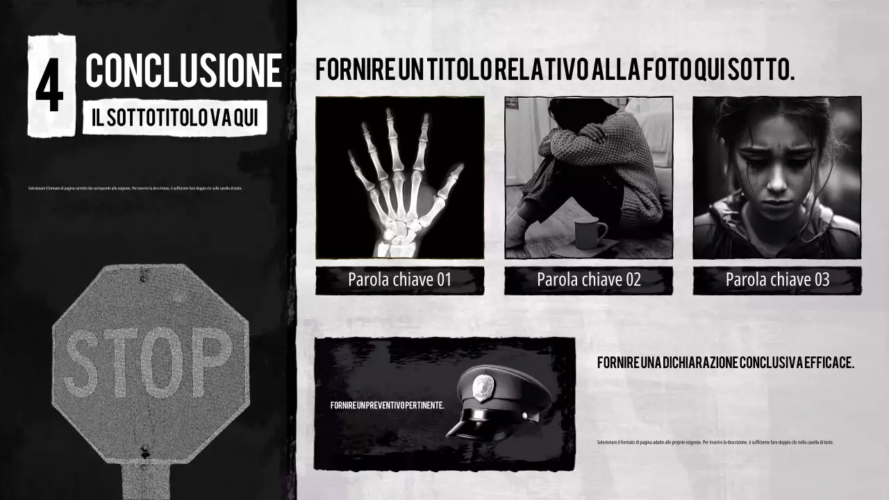 corso di sensibilizzazione sulla violenza domestica in bianco e nero vintage