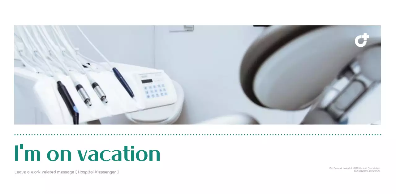 Hospital calendar with green photo frame