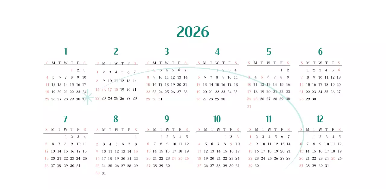 Ziekenhuiskalender in groen fotolijstje
