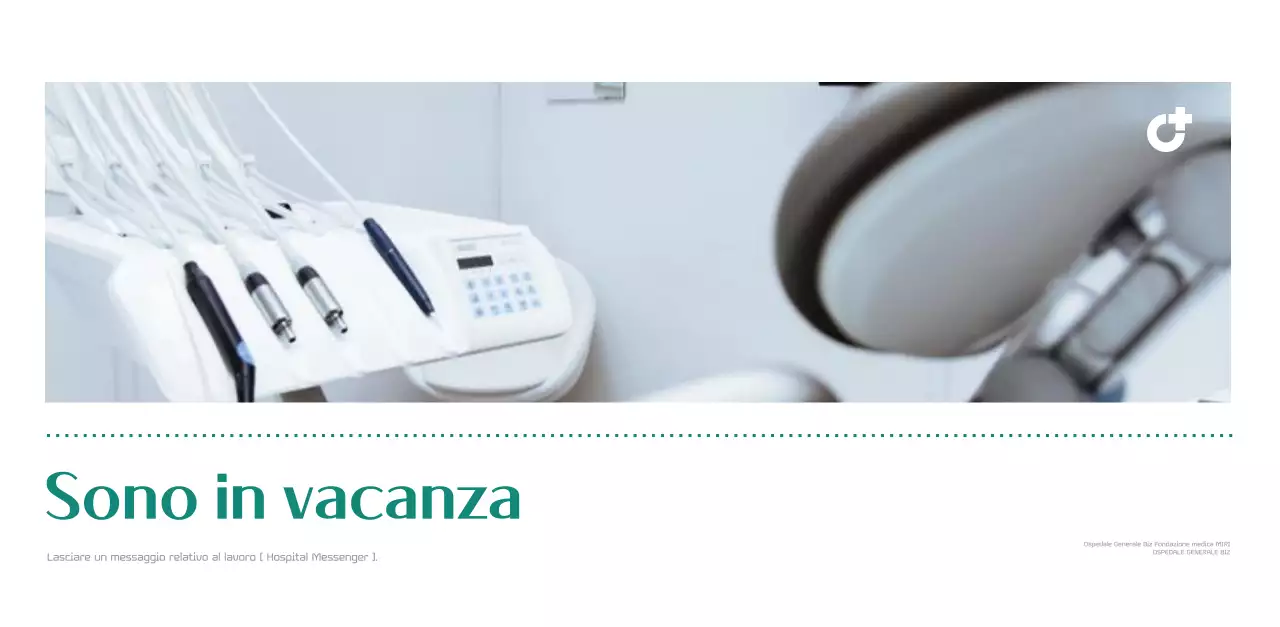 Calendario ospedaliero in cornice verde