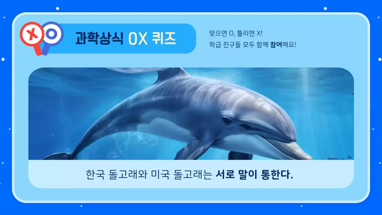파랑 아기자기한 교육 자료 홍보