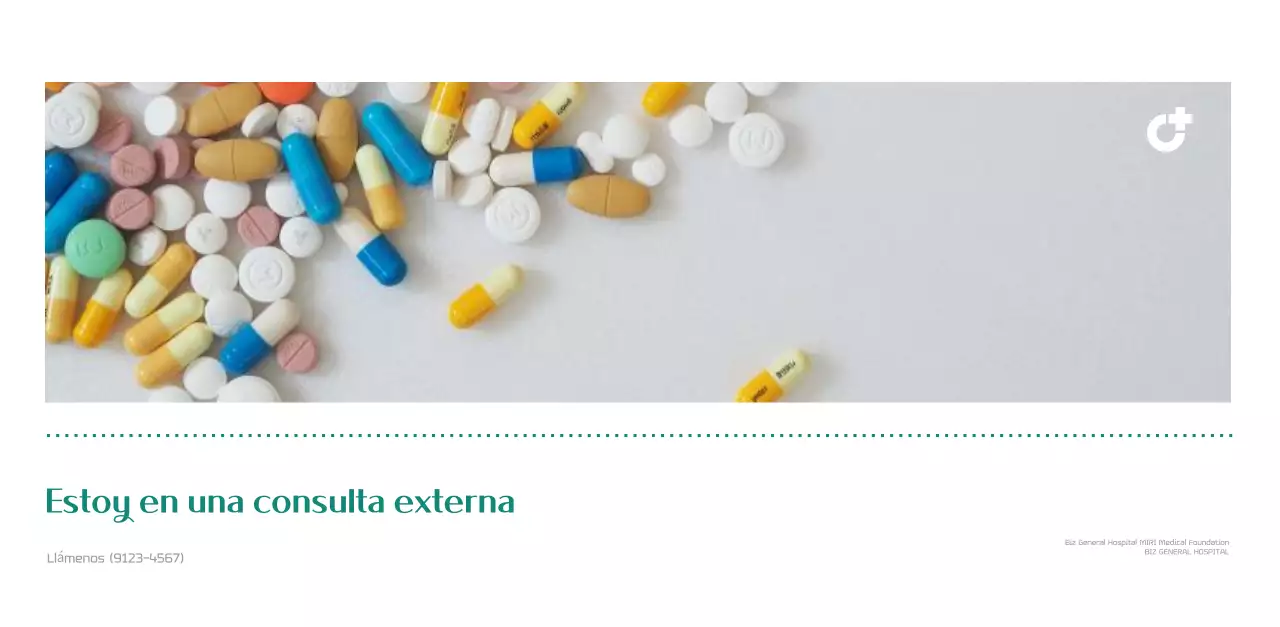 Calendario hospitalario en marco de fotos verde