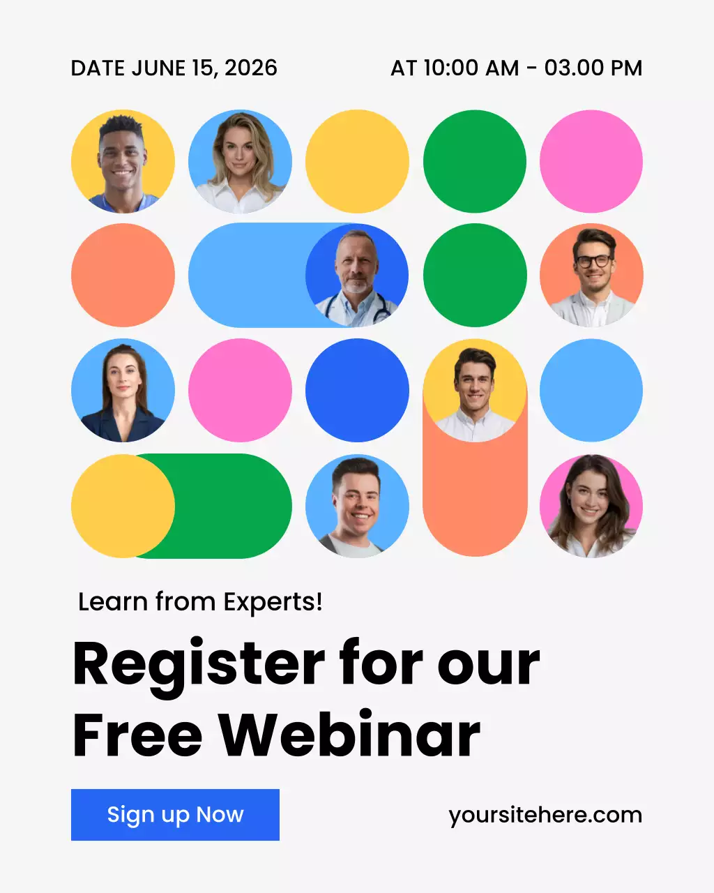 Colorful Modern Webinar Invitation Instagram Post