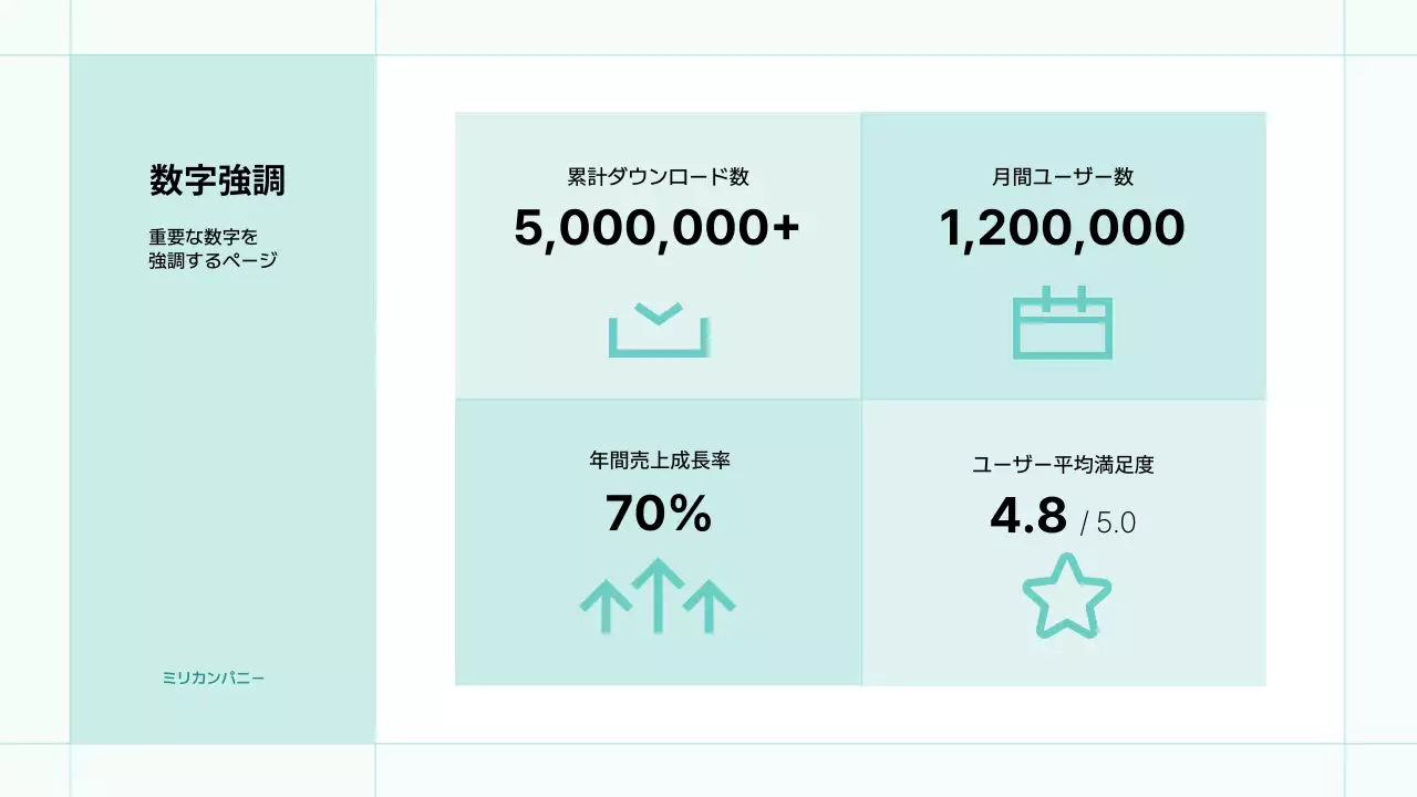 水色 シンプル ビジネス プレゼンテーション