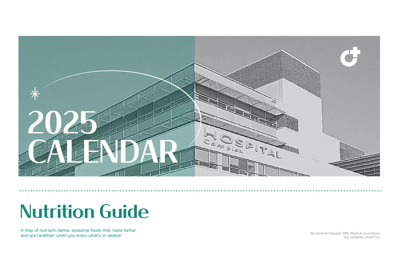 Kalender rumah sakit dalam bingkai foto hijau