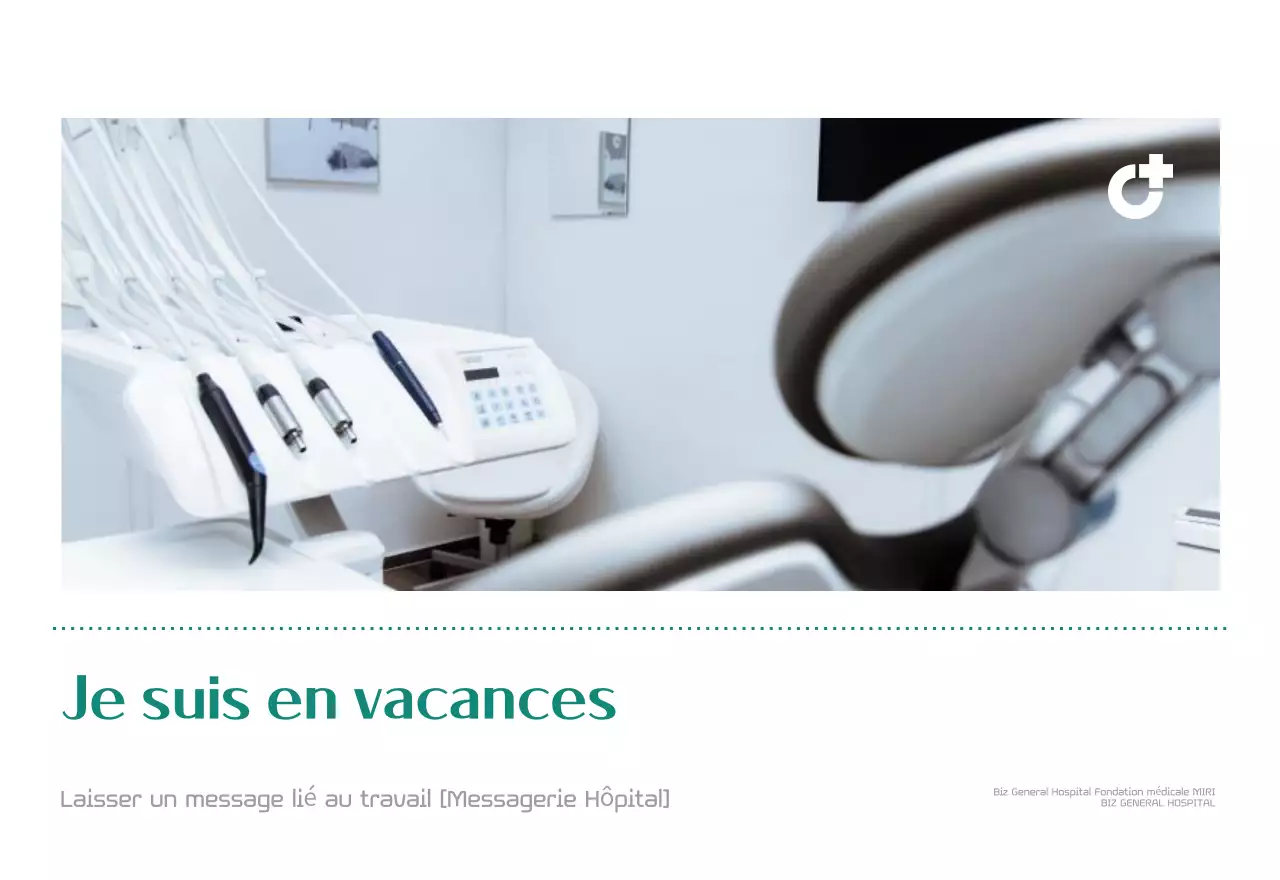 Calendrier hospitalier dans un cadre photo vert