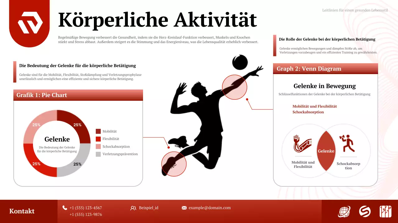 Grundlegende Informationen über körperliche Aktivität in Rot