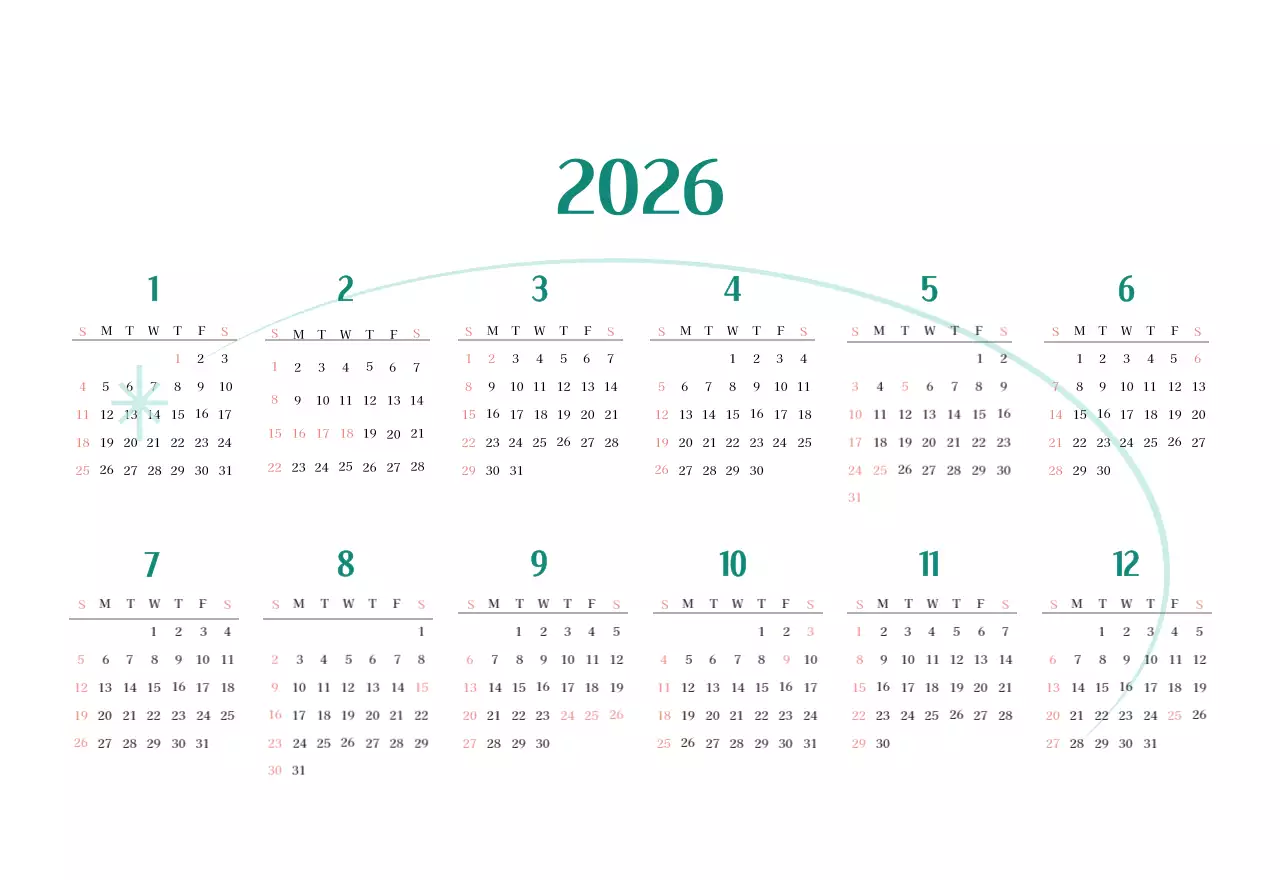 Ziekenhuiskalender in groen fotolijstje