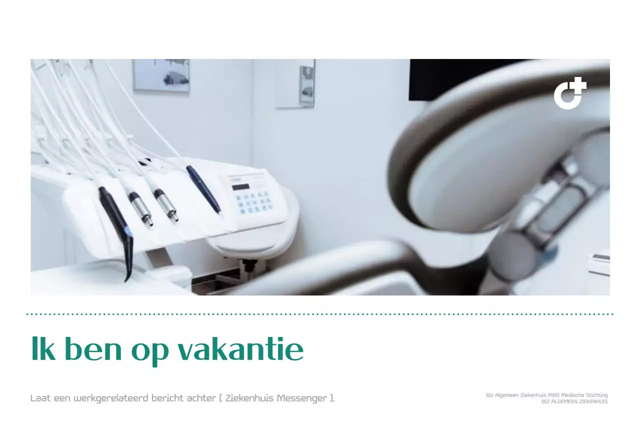 Ziekenhuiskalender in groen fotolijstje