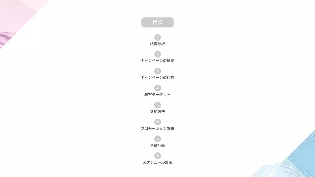 白 モダン マーケティング 企画書 プレゼンテーション