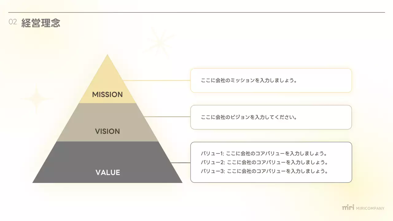 ベージュ シンプル 採用 説明会 プレゼンテーション