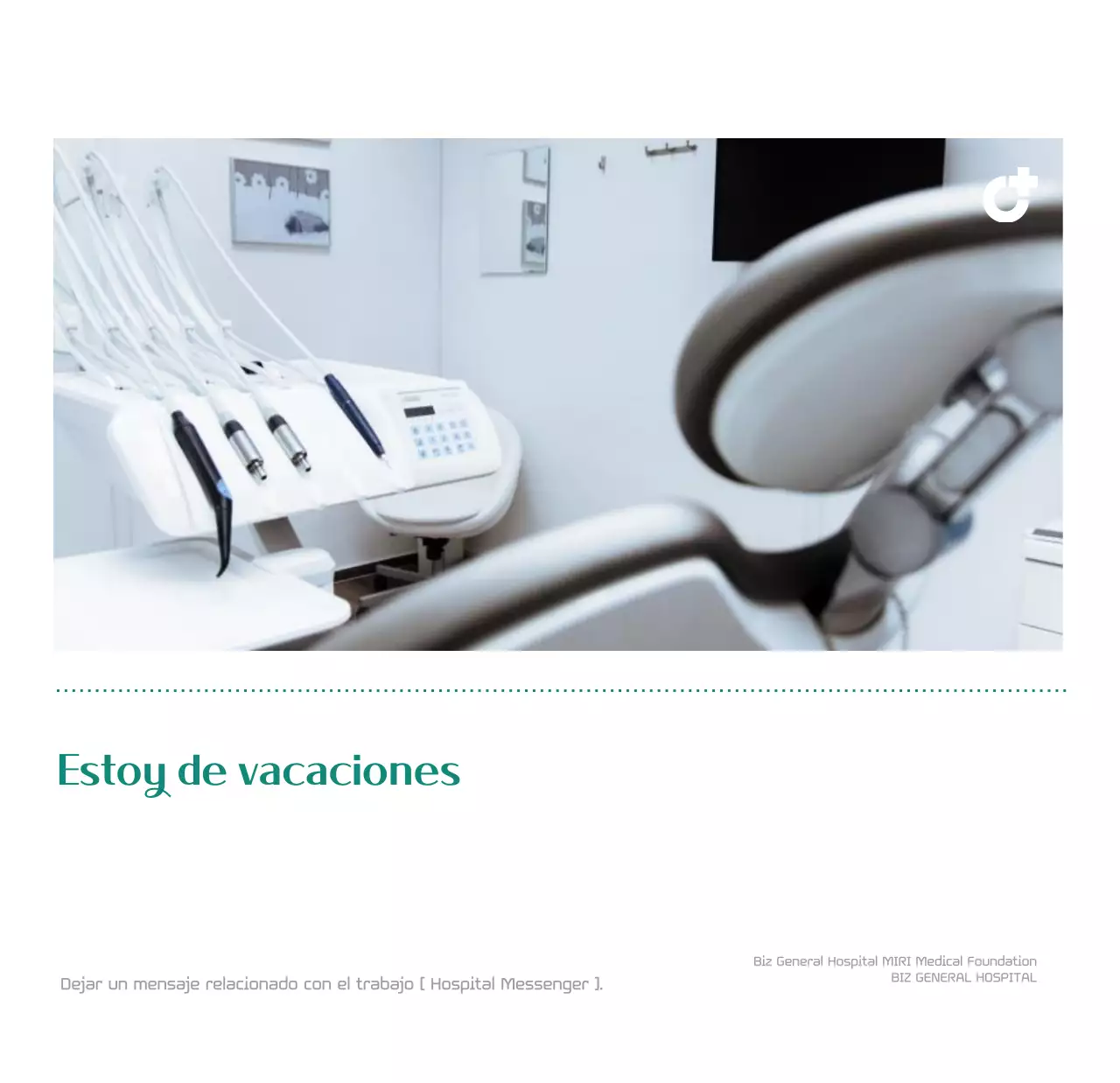 Calendario hospitalario en marco de fotos verde